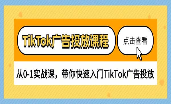 TikTok广告投放课程_wwz